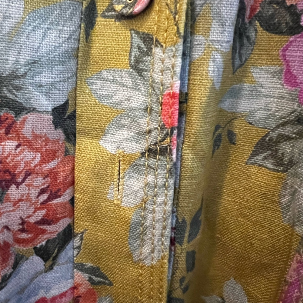 Zimmermann Floral Mini Dress in Yellow and Pink - Picture 4 of 5